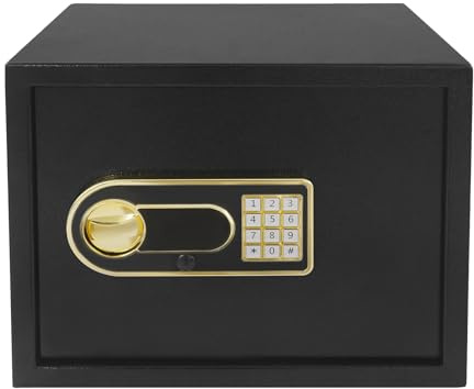 HarBin-Star - 30L Safe Tresor für Zuhause, Tresor mit Zahlenschloss & Alarmsystem, Wandtresor Wandsafe, für Bargeld Wichtiger Dokumente