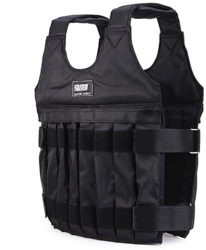 Veste lestée - Gilet d'entraînement lesté sans poids en fer, gilet lesté pour la musculation, taille de poitrine réglable | Gilet de fitness haute performance pour homme et | Idéal pour les