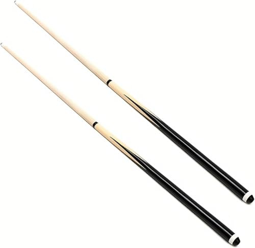 HOBBYTECH Queues de Billard 122cm en Bois dévissable en Deux Parties - Bâtons de Queue de Billard pour Jeu de Table (Lot de 2 x 122cm)