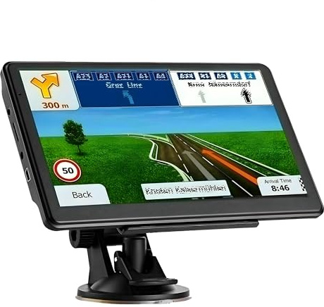 Système de Navigation vidéo par Satellite monté su Système de Navigation GPS à écran Tactile 7 Pouces pour Voiture,Camion et Camping-Car avec Pare-Soleil