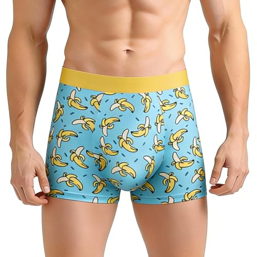 OSDUE Boxers pour Hommes, Calecons sous-vêtement Homme Stretch Respirant Boxer Homme Ajustés, Ceinture Élastique Ultra Boxer Homme Slip Confortable et Doux Beaucoup Designs Amusants