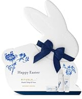 Rituals Amsterdam påsk presentset, begränsad utgåva, bunny box med duschskum, kroppskräm och luftrenare för bil, blommig doft med yuzu och tulpan