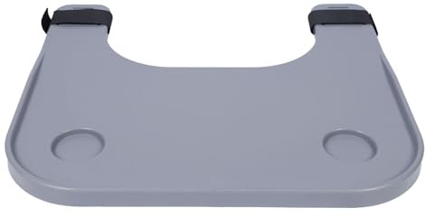 Generic Plateau de Table à Manger pour Fauteuil Roulant, Plateau Portable Durable pour Personnes âgées Handicapées en Plastique (GREY)