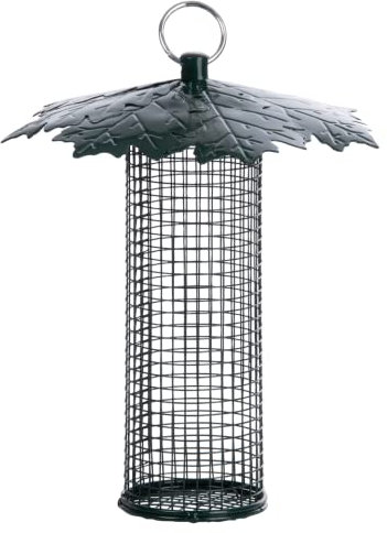 Silo Distributeur De Noix avec Auvent - D 18,5 Cm X H 22,5 Cm - Vert