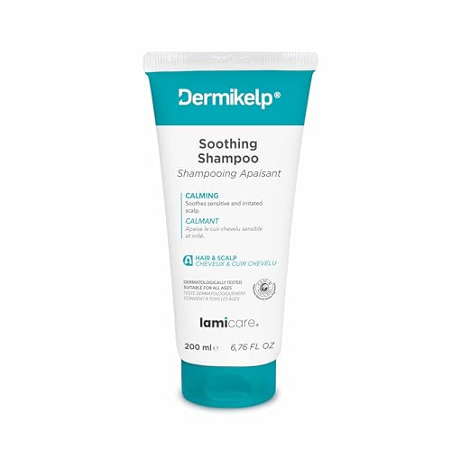 Dermikelp® Beruhigendes Shampoo für trockene, juckende Kopfhaut – Sanfte Pflege bei Schuppen und Empfindlichkeit, Ohne Steinkohlenteer, Ohne Parabene, 135 mg Meeresalgen-Extrakt