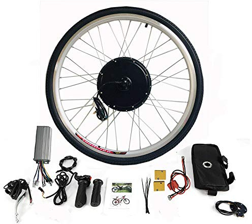 Queeucaer 28 Zoll 48 V 1000 W E-Bike Vorderrad Umbausatz Motor Conversion Kit(außer Batterie)