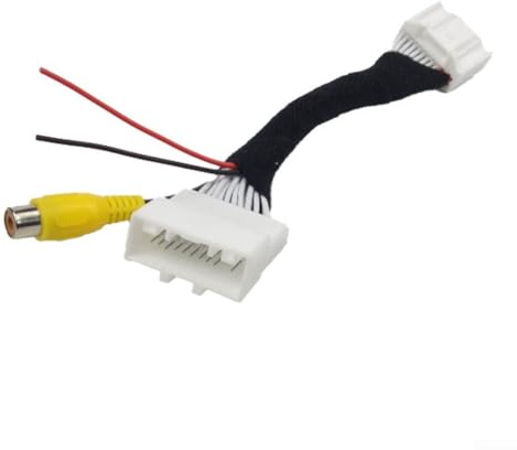 Adaptador de cámara de visión trasera de coche de 24 pines para conexión, arnés de cableado compatible con for para hyundai y vehículos, instalación rápida, color negro