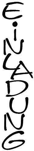 Rayher 2853500 Stempel, Einladung, 3x9 cm