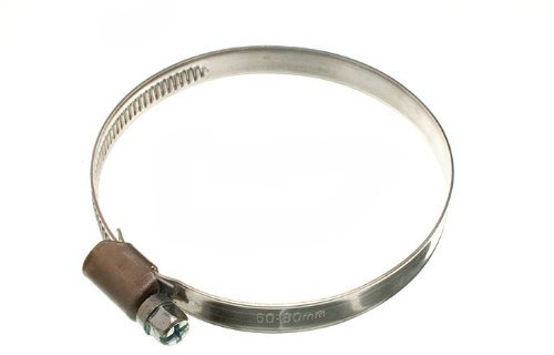 10 Of Hose Clamp Jubilee Clip 60Mm - 80Mm Ss Stainless Steel
