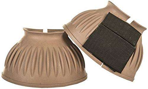 HKM 8605 Springglocken Atlanta, Gummispringglocken Gummi Hufglocken, Taupe, XXL