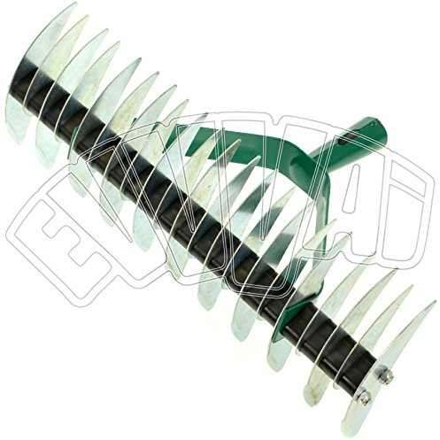 RASTRELLO 11 + 21 DENTI AERATORE DOPPIO ARIEGGIATORE PER GIARDINO PRATO INGLESE