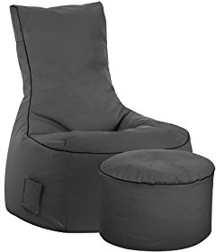 SITTING POINT only by MAGMA Sitzsack-Set Scuba Swing + Hocker anthrazit