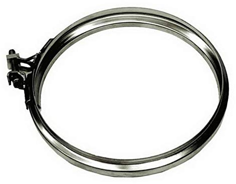 EUROPROFIL Morsetto per tubi stringitubo in acciaio inossidabile Argento per stufe, caminetti, caldaie, diametro 200 mm