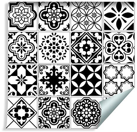 Muralo Photo Wallpaper Ornament 1000 x 53 cm Non-Woven Wallpaper Wall Mosaic Living Room Bedroom Modern Murals XXL Oriental Wall Decoration Abstract