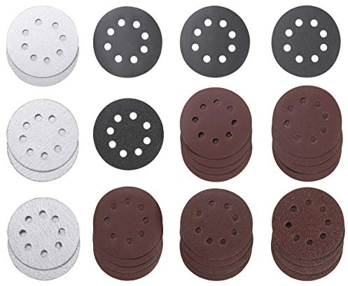 kwb 491885 Set di carta abrasiva / dischi abrasivi 30 pz, Ø 115 mm, perforati, per levigatrici