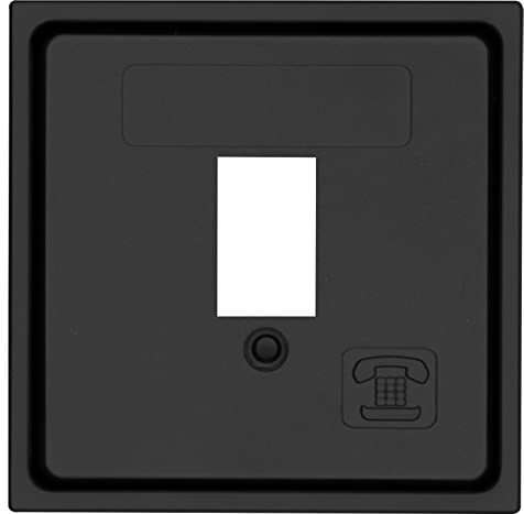 OPUS® 55 Cover for 1-Way TAE Connection sockets, Colour: Anthracite, Silky Gloss