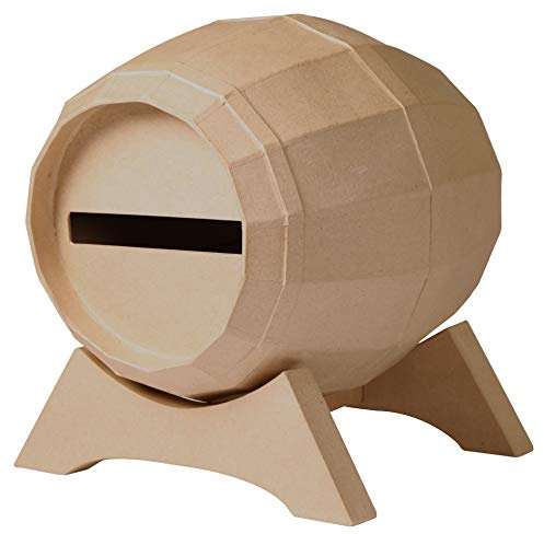 Décopatch EV020C - Urne/Briefbox aus Pappmaché, Fass 29x21cm, 1 Stück
