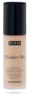 Pupa Fluid Foundation Waterproof Wonder Me (020 Light Beige Warm) - Foundation Instant Perfection und absolute Leichtigkeit, lang anhaltend, wasser- und euchtigkeitsbeständig - Größe 30 ml