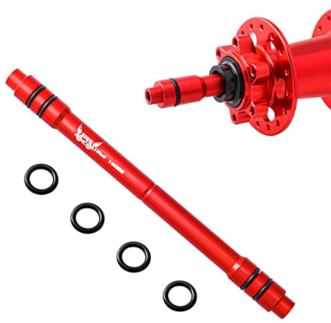 MUQZI Fahrrad Steckachse Adapter MTB 12/15mm zu 9 mm Schnellspanner Umbauadapter 100/135/142/148mm Fahrrad Vorderseite Radnabe QR Adapter
