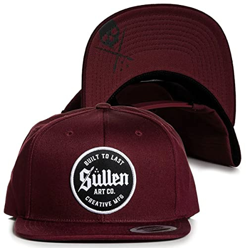 Sullen Men's Industry Snapback Hat Port Red