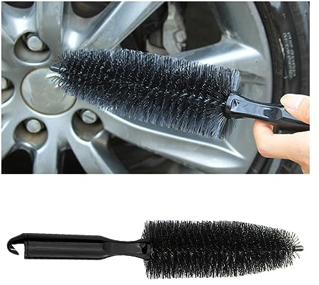 JNNJ Spazzola di Pulizia del Cerchio della Ruota Dell'auto per Il Veicolo, Spazzola per Pulizia Cerchi E Raggi, Spazzola Cerchioni Una Pulizia Profondita Ruote per Auto Moto Bicicletta(Appuntito)