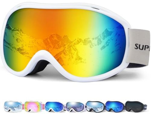 Supertrip Skibrille für Herren und Damen, Anti-Beschlag-Skibrille, UV-Schutz, Schneebrille für Erwachsene und Jugendliche