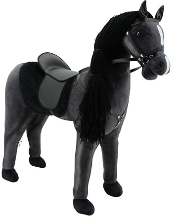 Haasenstrauch Sweety Toys 14316 upprätt häst plysch för ridning ingen montering krävs