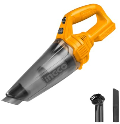 Ingco Cvli201261 Aspirapolvere senza filo A Batteria 20 v 0.5 lt Aspirabriciole per Auto Casa Solo corpo
