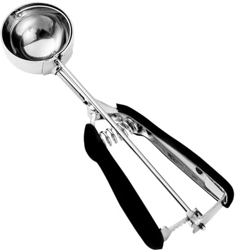 HOMURE H Cookie Scoop 4 Tablespoon, Size #16 Cookie Dough Scoop, Muffin Scoops for Baking, 4 Tbsp/ 60 ml/ 2 oz Cookie Scoop for Baking, Spring-Loaded Scoop, Comfortable Grip