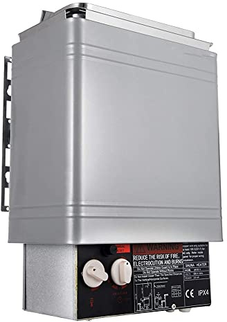 ATJOGWIN Dry Home Electric Sauna Heater 110V 2kW with Internal Controller for 70ft³ Hotel Shower Bathroom Sauna Room
