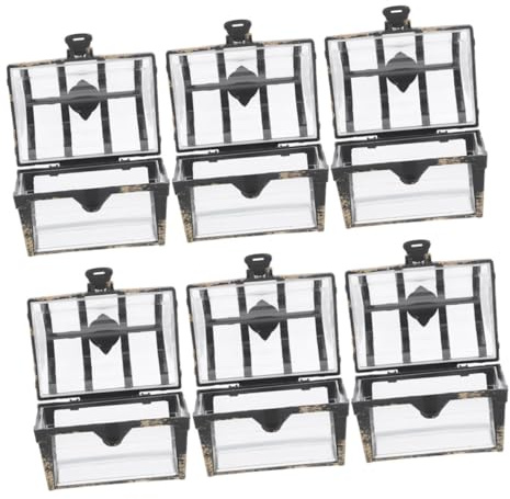 Amosfun Süßigkeitenboxen Für Hochzeiten 6er-set Süßigkeitenboxen Für Hochzeitsgeschenke Mit Ausgehöhltem Design Partygeschenke