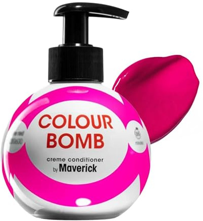 Colour Bomb Haarfarben-Conditioner 250 ml (Pink) | Lebendiger Glanz & Schimmer,weichmachende & pflegende Farbauffrischungsbehandlung,kein mischen,vegan,ammoniak-& peroxidfrei
