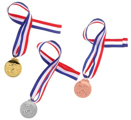 BESPORTBLE Satz Von Silber Bronze Medaillen Kinder Sport Auszeichnungen Volleyball Basketball Fußball Trophäen