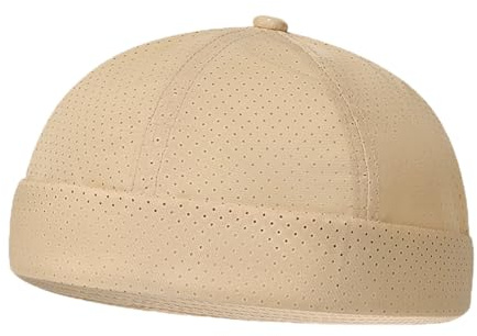 YAMEE Cappello Docker Uomo Estate Rete,Cappello Uomo Senza Visiera Casual