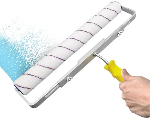 Bred lackrulle – 45 cm malekit för väggar och tak – sömlösa rullar med lätt aluminiumlegering, perfekt för utomhusbruk för golv, renovering och projekt