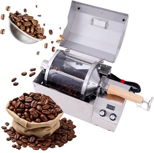 Torréfacteur électrique pour grains de café – Température réglable pour pâtisserie maison, idéal pour les cafés et les amateurs de café