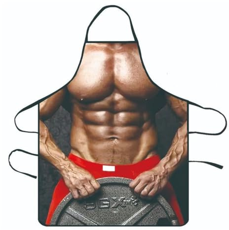 OYZOQ Grillschürze für männer,kochschürze lustig,60 * 80cm,geschenk für männer lustig