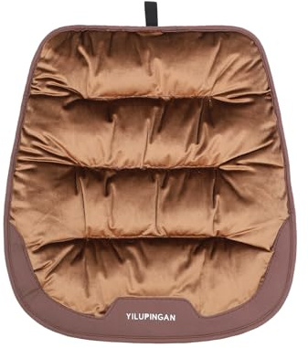 LY4U Cuscino per Sedile Invernale 48x50cm, Cuscino per Sedia da Ufficio in Pelliccia Sintetica Morbida, Cuscino per Sedile Auto Antiscivolo e Caldo per Casa e Guida