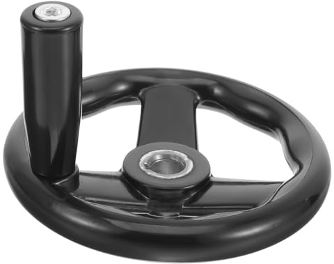 KONTONTY Volante De Baquelita Antideslizante De 12 x 125 Mm Tres Radios Para Fresadora y Torno Manual, Manivela Giratoria Desmontable Para Máquinas Herramienta, Rueda Manual Resistente y Segura