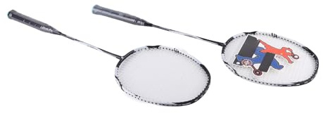 Jonlaki Badmintonschläger aus Carbon-Aluminium-Legierung mit Nylondraht für Fitnesstraining und Outdoor-Spaß – Inklusive Tragetasche