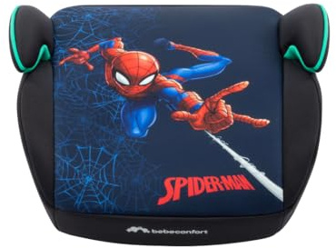 Bebeconfort Disney Gaia i-Fix​ Asiento Elevador ISOFIX, Silla Coche Spiderman para Niños y Niñas de 6 a 12 años, 22-36 kg, 128-150 cm, Portátil, Cómodo, Compacto, Ligero, Fun Spiderman