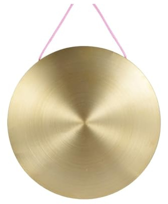 Platillos de Mano 22/30 cm Platillos de gong mano Instrumento percusión cobre y latón con martillo juego redondo