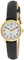 Timex Ladies Watch with White Dial and Black Leather Strap - T20433PF T20433PF Gold
