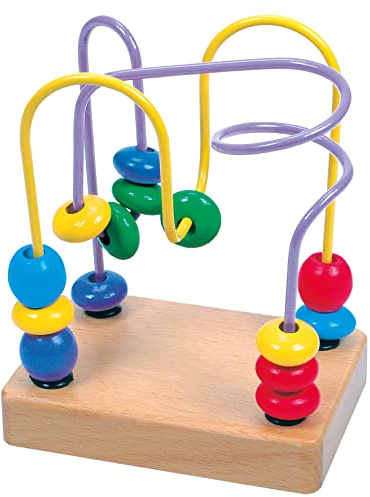 Bino Motorikschleife Lupilo, Spielzeug für Kinder ab 1 Jahr (Kinderspielzeug zur Förderung der Hand-Augen-Koordination & Feinmotorik, perfekt für Unterwegs & als Kinderzimmer-Zubehör), Mehrfarbig