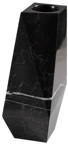 Design Marmor Vase kubistisch, modern, sehr massiv, eckig aus Naturstein，Maße L/B: 31,5/15cm Gewicht: ca. 10kg