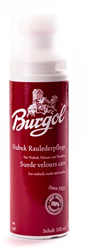 Burgol Nubuk- Wildlederpflege 100 ml Flasche mit Schwammaufträger: Farbe: Rot