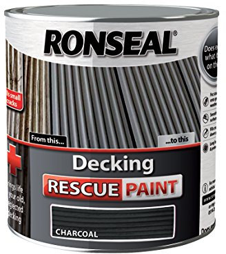 Ronseal DRPCH25L 2.5 Litre Decking Rescue Paint - Charcoal