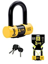 AUVRAY - Antivol moto bloque disque MINI U - BLOCK DISC XTREM MINI - Haute sécurité - Cordon de rappel-Certifié SRA et ART-Recommandé par les assurances-Résistance maximale-Double système verrouillage