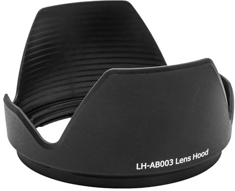 vhbw Gegenlichtblende kompatibel mit Tamron B005 17-50mm f / 2.8 Di XR VC LD Objektiv Schwarz, Kunststoff, tulpenförmig, 9,6 cm