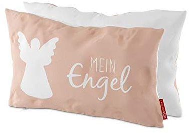 Lavida Kuschelkissen für Dich Mein Engel - DECORATIVE_PILLOW_COVER - Rechteckig - Tiermuster in verschiedenen Farben - Entspannung zu Hause, Entspannung unterwegs - 1 Stück - H 230 x B 400 x T 130 mm